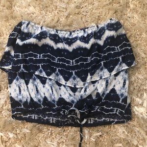 Honey punch strapless top